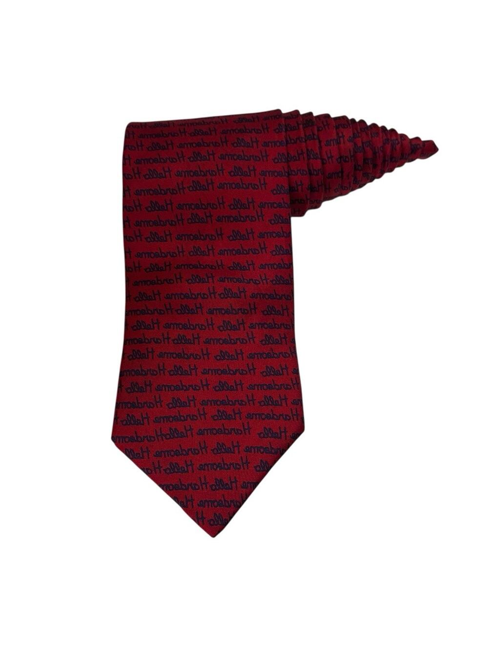 ALYNN NECKWEAR Necktie Hello Handsome Mirror Image Novelty Humor Gift Men's Tie